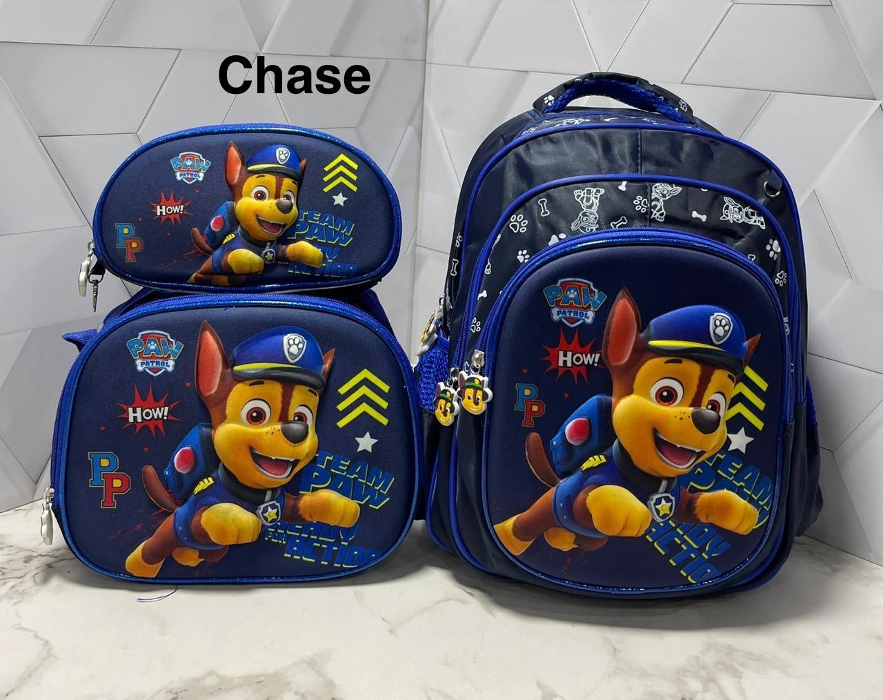 Trío 3D Morral + Lonchera + Cartuchera DE REGRESO A CLASES 📚📚📓📔📕📗📘