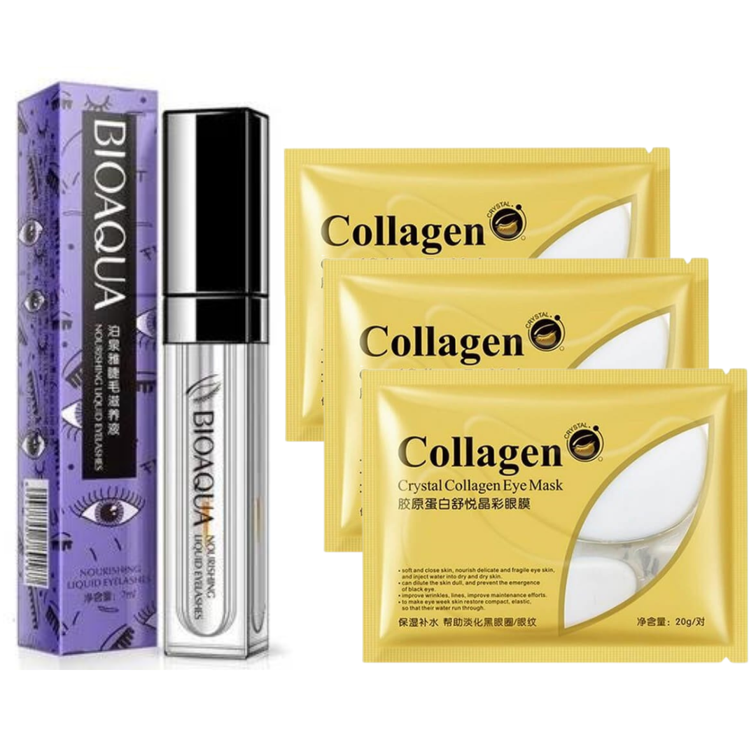 Serum Para Pestañas + Obsequio 3 Mascarilla de Colágeno para las Ojeras